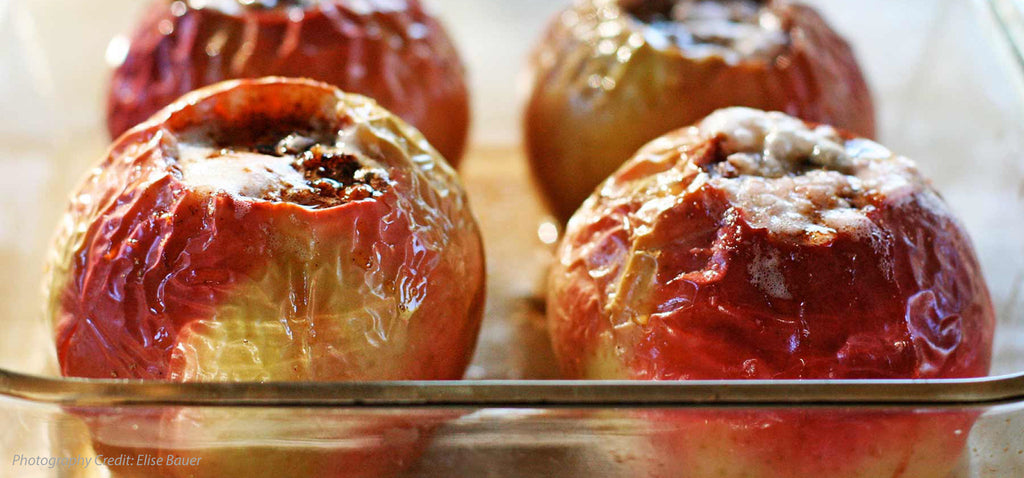 Baked Apples with Dried Fruits and Walnuts